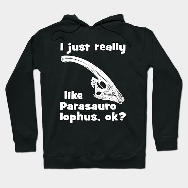 I just really like Parasaurolophus Hoodie by NicGrayTees